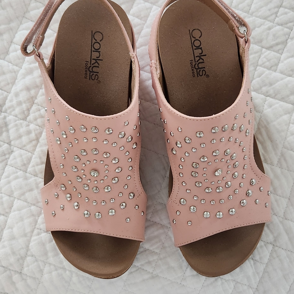 Corky's Pink Studded Women's Sandals